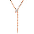 Adjustable Sleek Diamond & Emerald Snake Chain Lariat
