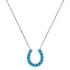 Thriving Turquoise Horseshoe Necklace