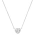 Bezel Set Illusion Heart Necklace