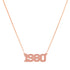 High Polish Varsity Year Nameplate Necklace