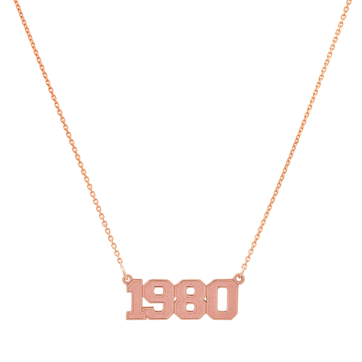 High Polish Varsity Year Nameplate Necklace