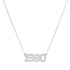High Polish Varsity Year Nameplate Necklace