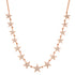 Diamond Studded Double Chain Star Necklace