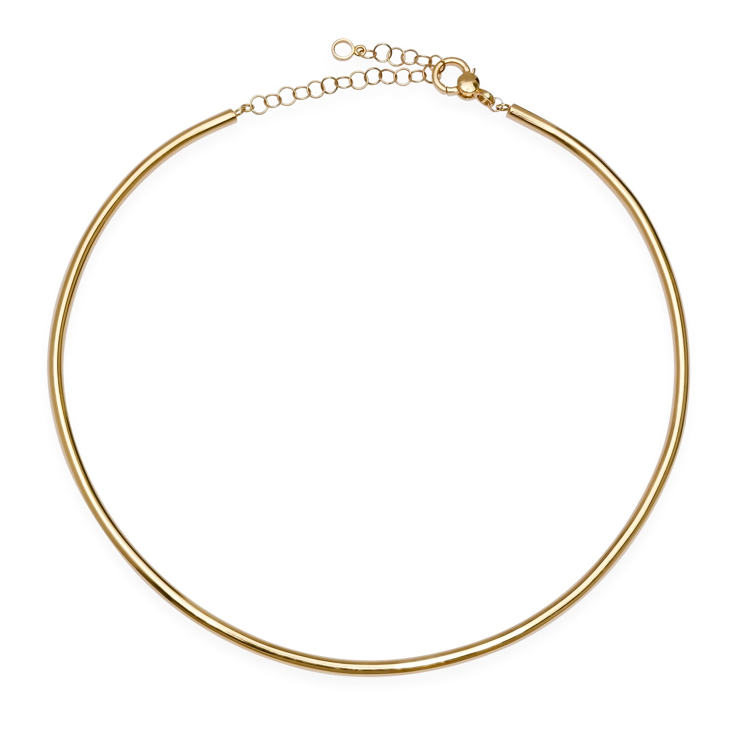 Glimmer Gold Collar Choker Necklace