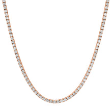 Dreamy Four Prong Diamond  Tennis Necklace