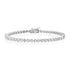 Three Prong Round Diamond Tennis Bracelet