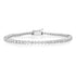 Dainty Three Prong Round Diamond Tennis Bracelet