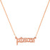 High Polish Old English Zodiac Necklace 