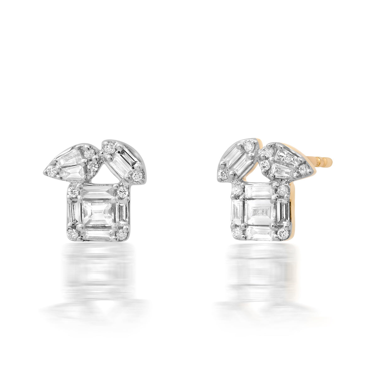 Illuminating Illusion Multi-Shape Diamond Studs