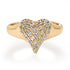 Heavenly Pave Diamond Heart Ring