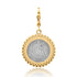 Silver Mama Token in 14k Gold & Diamond Bezel Frame