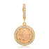 22k Gold Mother Love Antique Token Diamond Frame