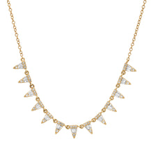 Sleek Diamond Illusion Spike Necklace