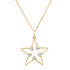 Stellar Star Diamond Outline Necklace