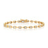 Segmented Bezel Set Emerald Cut Diamond Bracelet