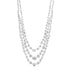 Lab Grown Mega Mixed Shape Layered Diamond Tennis Necklace