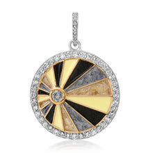 Diamond & Enamel Explosion Charm Pendant