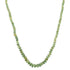 Graduated Apatite Beaded Necklace on Green Silk