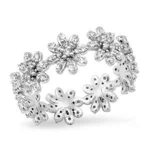 Milestones by AB for Eriness Diamond Daisy Eternity Band Ring