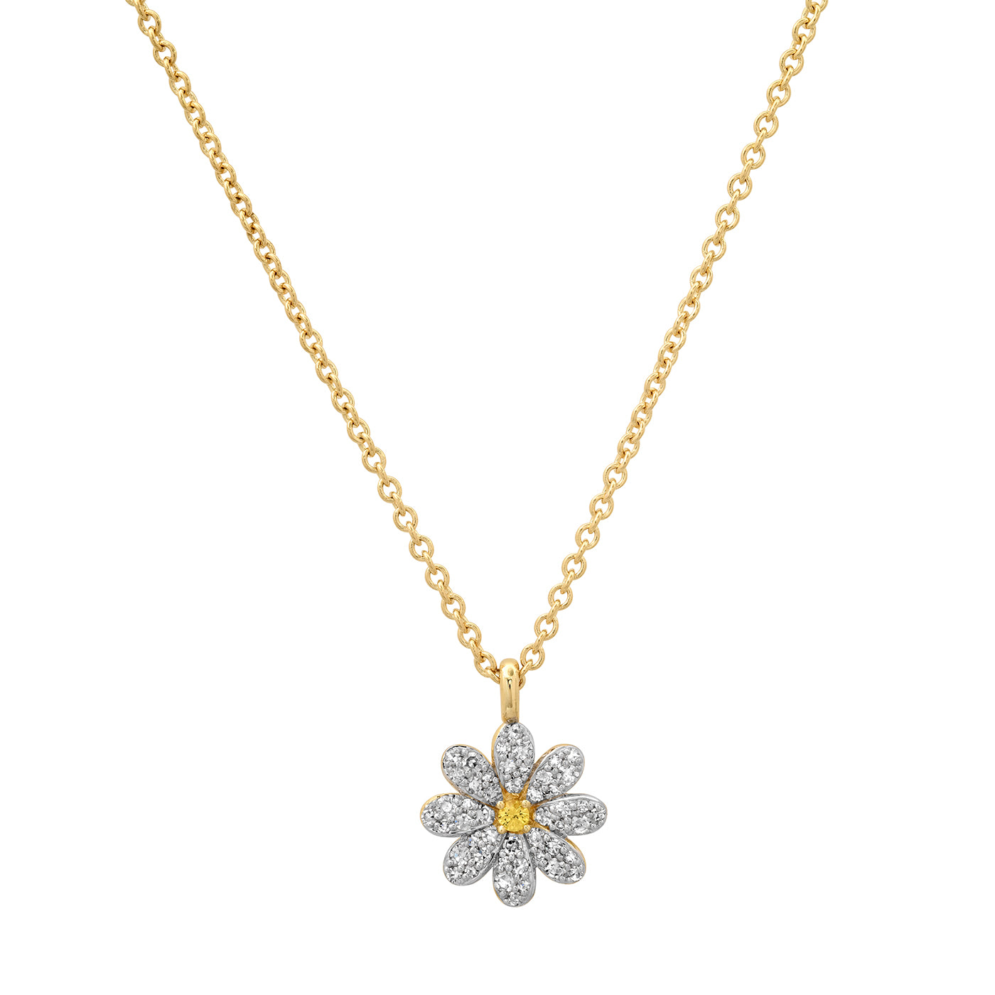 Milestones by AB for Eriness Small Diamond Daisy Necklace