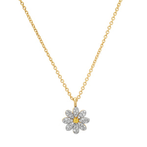 Milestones by AB for Eriness Small Diamond Daisy Necklace