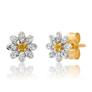 Milestones by AB for Eriness Diamond Daisy Studs