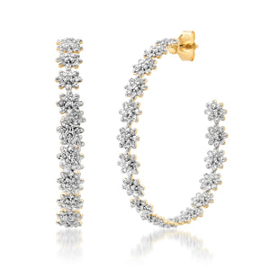 Milestones by AB for Eriness Diamond Daisy Hoops