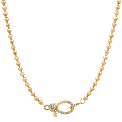 Hooked On You Ball Chain Necklace