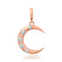 Chic Diamond Moon Crescent Charm Pendant