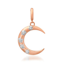 Chic Diamond Moon Crescent Charm Pendant