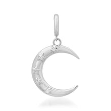Chic Diamond Moon Crescent Charm Pendant