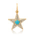 Stunning Gemstone & Diamond Star Charm Pendant