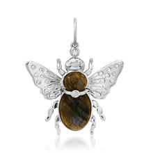 Take Flight Luminescent Gemstone & Diamond June Bug Charm Pendant