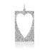 Picture This Framed Diamond Heart Cut Out Charm Pendant