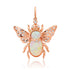Take Flight Luminescent Gemstone & Diamond June Bug Charm Pendant