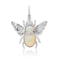 Take Flight Luminescent Gemstone & Diamond June Bug Charm Pendant