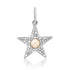 Stunning Gemstone & Diamond Star Charm Pendant