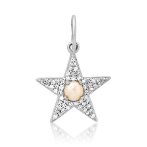 Stunning Gemstone & Diamond Star Charm Pendant