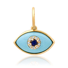 All Seeing Turquoise Evil Eye Charm Pendant