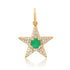 Stunning Gemstone & Diamond Star Charm Pendant