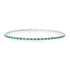 Emerald & Diamond Eternity Flex Bracelet
