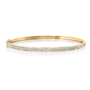 Pretty Pave Diamond Bangle Bracelet