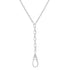 Sleek & Solid Lariat Chain Necklace with Drop Clip Enhancer