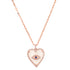 Diamond & Blue Sapphire Evil Eye Heart Necklace