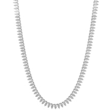 Drops of Diamond Pave Marquise Tennis Necklace