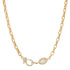 Solid Diamond Evil Eye & Clasp Chain Necklace