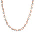 Segmented Bezel Set Blue Topaz Necklace