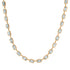 Segmented Bezel Set Blue Topaz Necklace