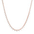 Three Prong Graduated Trio Diamond Tennis Necklace