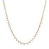 Three Prong Graduated Trio Diamond Tennis Necklace